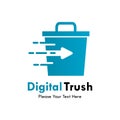 Digital trash logo