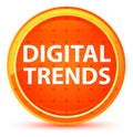 Digital Trends Natural Orange Round Button Royalty Free Stock Photo