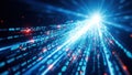 Digital tunnel of data Royalty Free Stock Photo