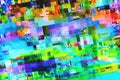 Digital TV glitch on television screen Royalty Free Stock Photo