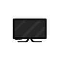 Digital TV, plasma blank LCD screen, display panel Royalty Free Stock Photo