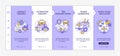 Digital twin implementation purple and white onboarding template