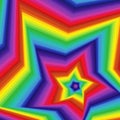 Digital twisted spectrum pentagonal star forms