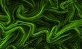 Digital ufo green abstract background with liquify flow