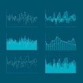 Digital ui elements for HUD interface. Head up display graph set for your design. Abstract analysis data and statistic concept. Ve