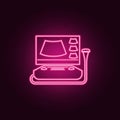 Digital Ultrasonic Diagnostic icon. Elements of Medicine in neon style icons. Simple icon for websites, web design, mobile app,