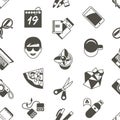 Digital vector freelance workspace icons Royalty Free Stock Photo