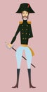 Digital vector, french napoleonic soldier