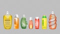 Digital vector green and yellow shower gel Royalty Free Stock Photo