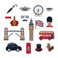 Digital vector london simple icons