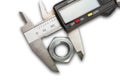 Digital vernier calipers Royalty Free Stock Photo