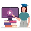 digital video online education woman
