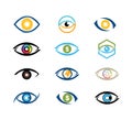 digital vision eye technology vector logo design Royalty Free Stock Photo