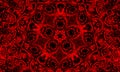 Digital visualization of a vampire sign. Bloddy kaleidoscope Royalty Free Stock Photo