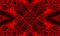 Digital visualization of a vampire sign. Bloddy kaleidoscope Royalty Free Stock Photo