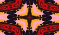 Digital visualization of a vampire sign. Bloddy kaleidoscope Royalty Free Stock Photo