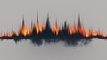 Digital visualization of wildfire intensity and spread