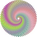 Digital visuals with colorful hexagonal patterns Royalty Free Stock Photo