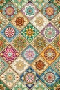 Digital Wall Tile Decor For Home, Ceramic Tile Design, Seamless colourful patchwork in Indian style Royalty Free Stock Photo
