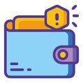 Digital Wallet Security Alert Notification Icon