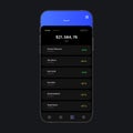 Digital Wallet UI Screen Concept. Incoming Payments. Analytics App