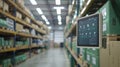 The digital warehouse system.AI generated image Royalty Free Stock Photo