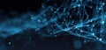 The Digital Wave of Connected Networks and Abstract Data Points AI generated image Royalty Free Stock Photo
