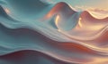 digital wave-like surface with gradient blue, pink, and orange colors, creating sense movement and fluidity. Royalty Free Stock Photo