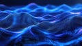 Digital wave particles creating a flowing data background Royalty Free Stock Photo