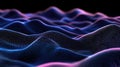 Digital wave particles creating flowing data network Royalty Free Stock Photo