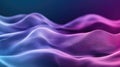 Digital wave particles creating abstract blue purple background Royalty Free Stock Photo