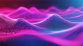 Digital wave pattern creating abstract technology background Royalty Free Stock Photo