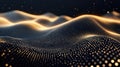 Digital wave pattern forming abstract data network Royalty Free Stock Photo
