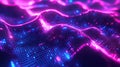 Digital wave pattern forming abstract glowing network Royalty Free Stock Photo