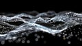 Digital Waveform Abstract Background, Data Stream Visualization Royalty Free Stock Photo