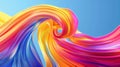 Digital waves weave vibrant colors in mesmerizing dance Royalty Free Stock Photo
