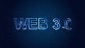 Digital Web 3.0 concept. Semantic Web and AI algorithms analyze, interpret and evaluate data such as DeFi, Crypto, NFT, DApps, Royalty Free Stock Photo