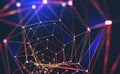 Digital Web. Global computer wireless network Royalty Free Stock Photo