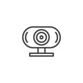 Digital Webcam line icon