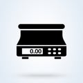 Digital Weighing Scale. vector Simple modern icon design illustration