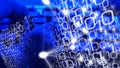 Digital wires connect the dots, cyber terrorism security Royalty Free Stock Photo