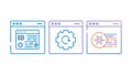 Digital Workflow and Web Development Icons, vector design Generative AI Royalty Free Stock Photo