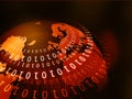 Digital world with binary code Royalty Free Stock Photo