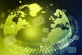 Digital World with email distribution Royalty Free Stock Photo