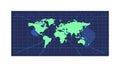 Digital world map, global data network, cyberspace representation. vector design Generative AI Royalty Free Stock Photo
