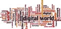 Digital world word cloud