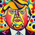 Colorful Contemporary Donald Trump Portrait