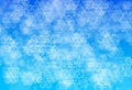 High resolution blue snowflakes abstract background. Royalty Free Stock Photo