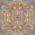 Digitally created, showcasing a kaleidoscopic effect with a promi Royalty Free Stock Photo