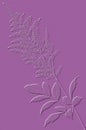 Embossed image of a Astilbe flower